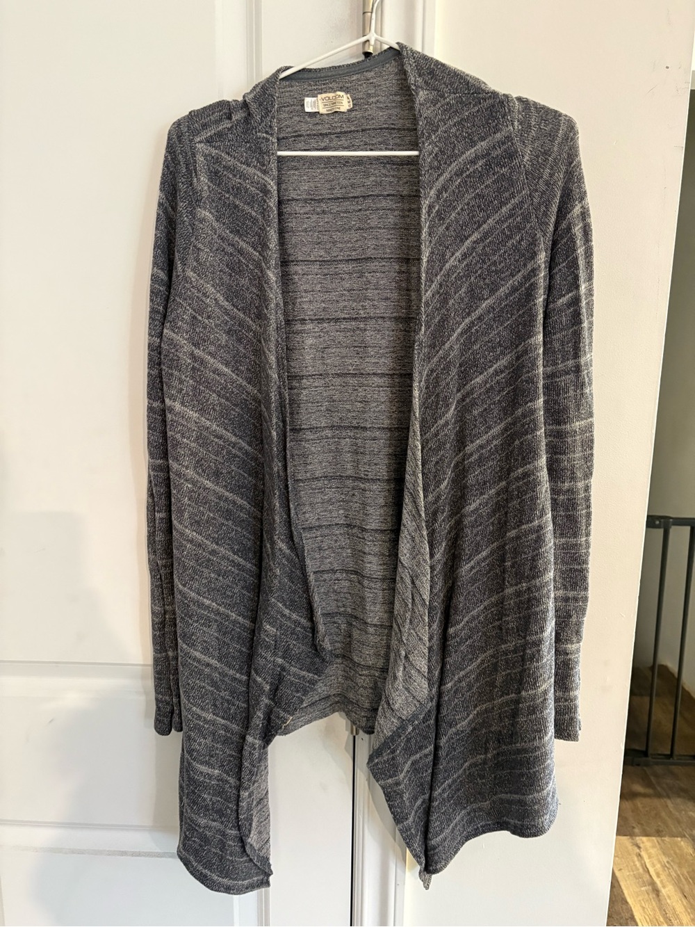 Volcom Heather Gray Open-Front Women's Cardigan
